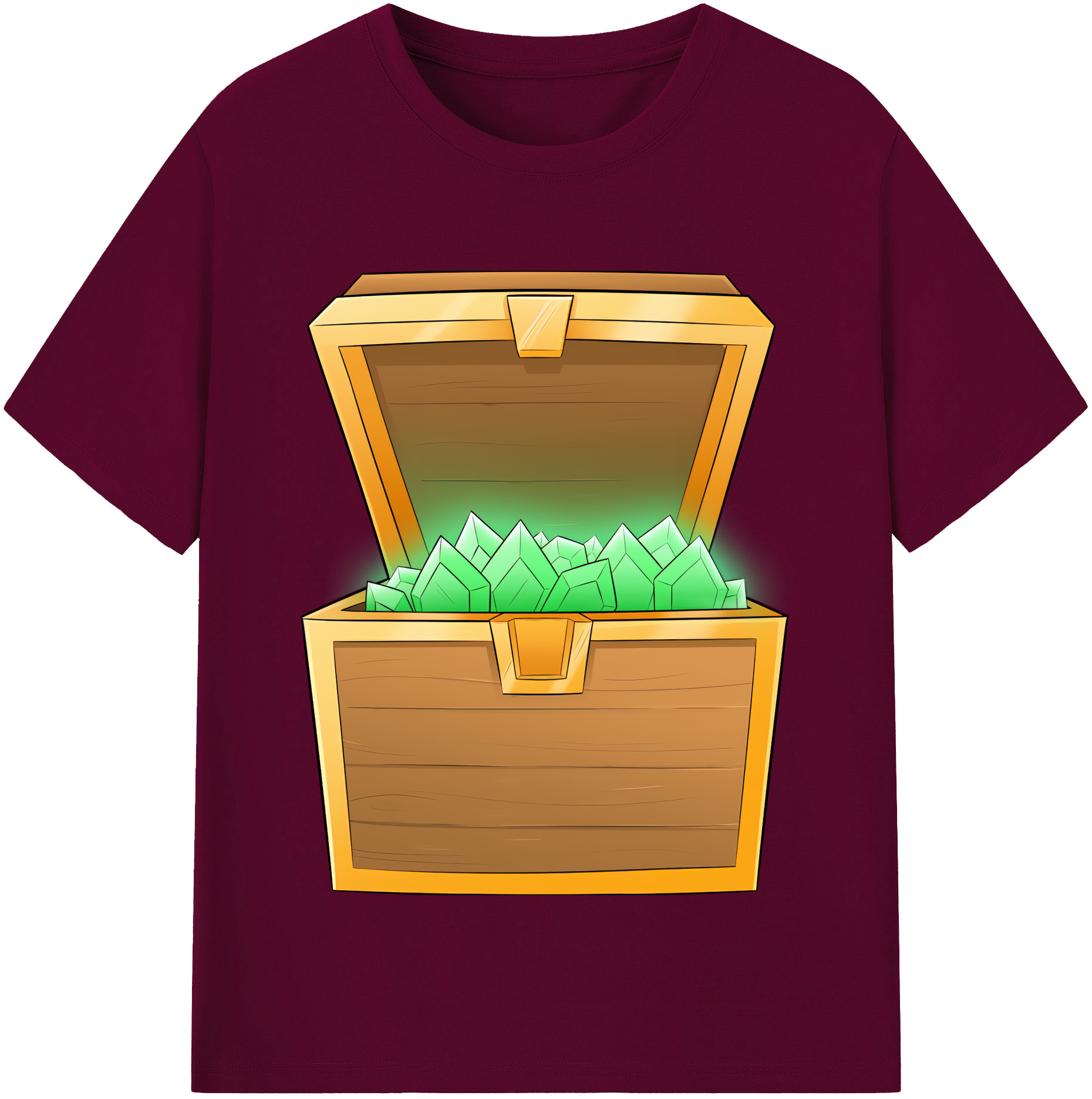 （画像用） マインクラフト ブロックの世界 Minecraft MC Block world レディースカジュアルプリントTシャツ（綿100％）